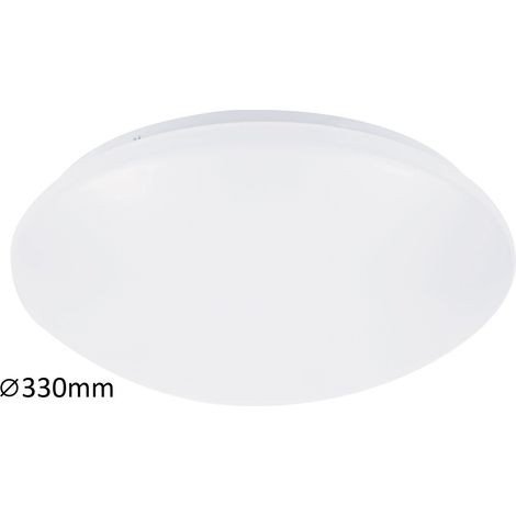 Plafonnier sdb LED 18W 33cm blanc IP44 Lucas Rabalux (1/3)