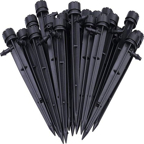 100 Adjustable Irrigation Drippers for Automatic Drip Irrigation Systems – Micro-Irrigation for Gardens, Greenhouses, and DIY Plants (1/3)