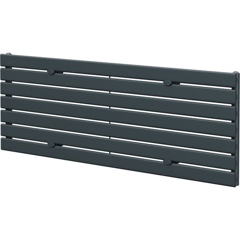 Hudson Anthracite 528mm x 1600mm Horizontal Single Panel Radiator (1/5)