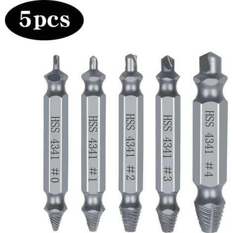 Kit d'extracteur de vis, kit d'extracteur de vis endommagé 5 pièces" (1/5)