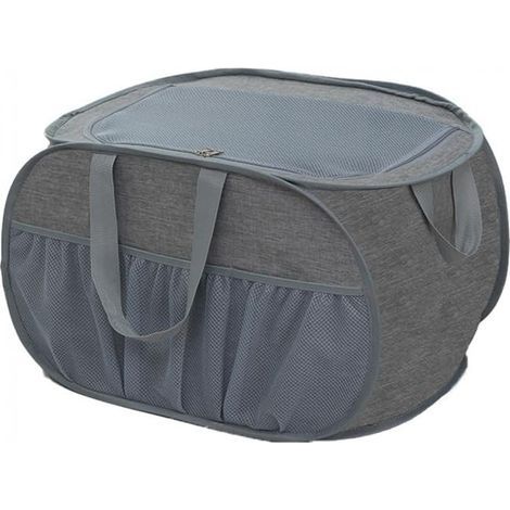 (37 x 37 x 60 cm)Panier à linge pop-up avec couvercle pliable - Panier à linge pliable avec poignée - Panier de rangement pour chambre d'enfant (1/5)