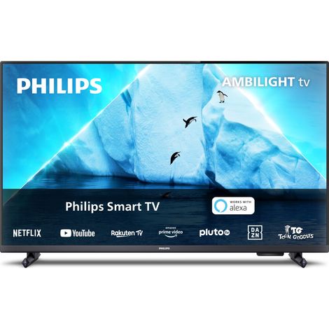 Philips – Téléviseur LED 32" Full HD 1920x1080 – Technologie Ambilight 3 côtés – 60Hz – Compatible HDR10 – Wi-Fi et Ethernet (1/5)