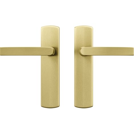 AXA Türbeschläge set - Curve Klik Blok - Türklinken Innentüren mit Langschild - Gold