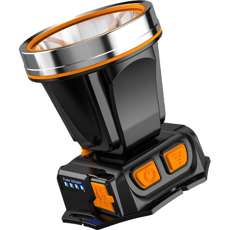 USBRechargeabledirigéLampe frontale avec capteur, ultra-lumineuse, idéale pour le camping, la pêche, la chasse, lumière chaude.XPGmèche de lampe (1/5)