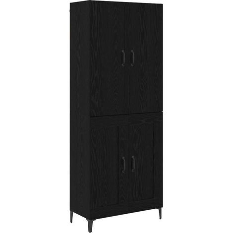 Maison Exclusive - Alacena Roble Negro 69,5 x 34 x 180 cm Madera