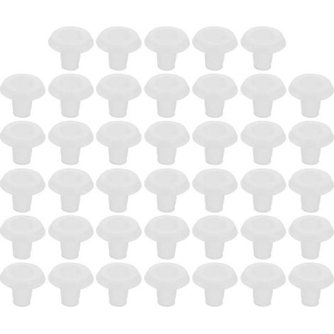 Lot de 40 embouts de fixation pour rail inférieur de stores horizontaux - Pièces détachées utiles pour stores horizontaux-1.50X1.50X1.50CM-transparent