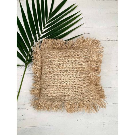 Raffia-Kissenbezug L 60x60 (1/3)