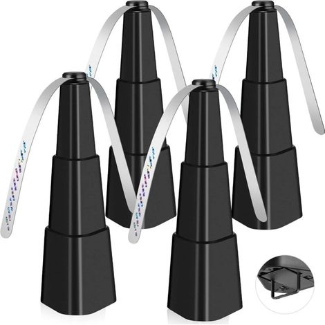 Fliegenabweisender Ventilator, 4-teiliges Set für den Innen- und Außenbereich, inklusive 2 Ventilatorflügeln und Mückenhaken, um Fliegen fernzuhalten