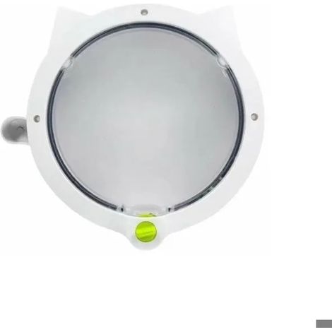 Porte pour chat et porte pour chien, porte d'entrée et de sortie pour chat et chien, chatière (blanche) YYV (1/5)