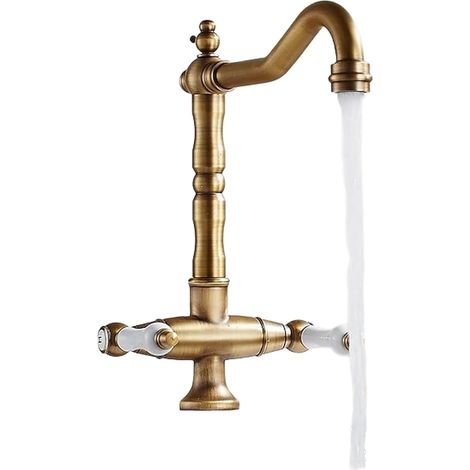 Robinet pour vasque laiton noir pour lavabo et sanitaires (1/5)