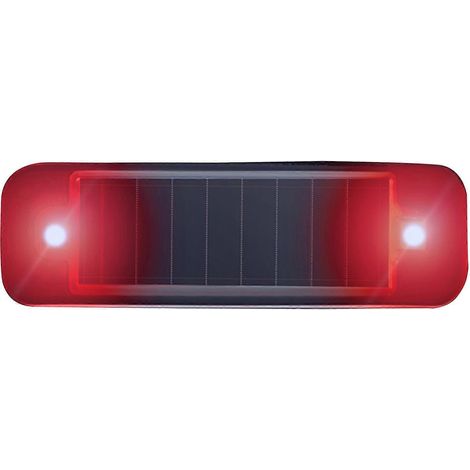 LED-Solar-Warnleuchte für Autos, blinkende Alarmleuchte, Diebstahlwarnleuchte, LED-Leuchte für Autodach, Außensicherheit, langlebig, schwarz (1/5)