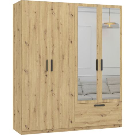 Mömax Drehtürenschrank Milos Eiche Artisan (1/4)