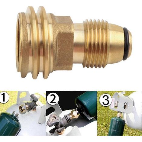 Raccord adaptateur à baïonnette pour remplissage de gaz propane (GPL) (1/5)