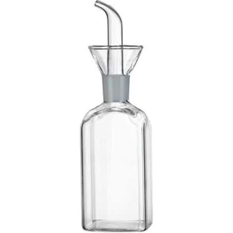Dosatore per olio da cucina in vetro, ideale per barbecue o cucine.