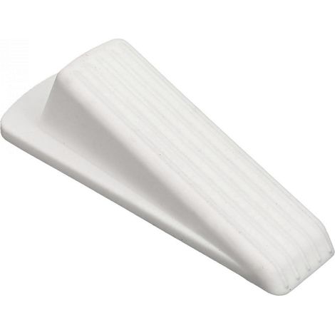 Weißer Türstopper aus Gummi, 120 mm, rutschfest und robust, für Zuhause und Büro (1/4)