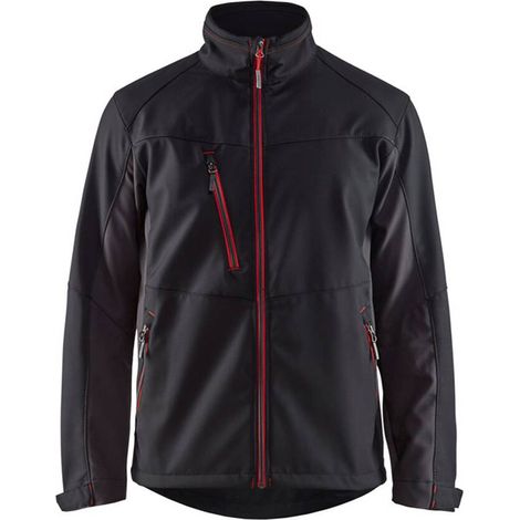 Giacca da lavoro softshell 4950 - Nero/Rosso 4XL (1/5)