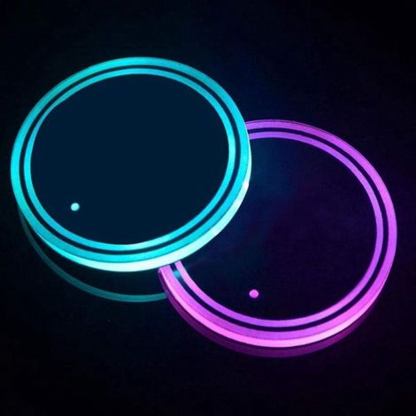 LED-Becherhalterbeleuchtung (2er-Pack) – Untersetzer – Autobeleuchtung – Becherhalter – Autozubehör – Ambientebeleuchtung – Auto-Untersetzer – Becherhalter – Becherhalter – Innenraumbeleuchtung – Auto (1/5)