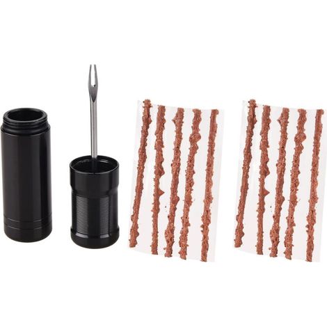 Kit Réparation Tubeless - Pour Vélos Route VTT Gravel - 12 Embouts + 3 Aiguilles + Pince - Compact Portable - 1 Pièce (1/5)