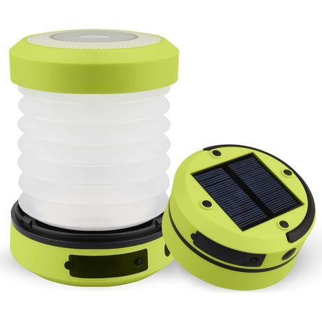 Lampe Solaire Étanche Pliable, Lampe Camping Solaire, Lampe Torche Solaire Rechargeable (1/5)