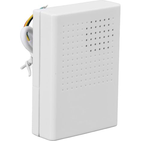 Carillon électronique Filaire, 12V Dingdong Ringtone 90dB Kit de Carillon de Porte électronique Filaire avec Contrôle D'accès pour la Maison de L'hôtel, Blanc (1/5)