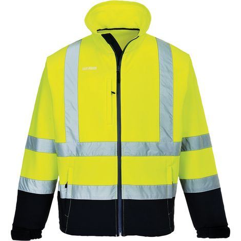 Softshell Bicolore (3 Schichten) Farbe: Gelb/marine Größe 5XL - Portwest