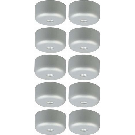 Cyclingcolors – Lot de 10 pieds de meuble à visser en plastique 40mm – Hauteur 19mm – Pour sols durs – Installation facile avec vis