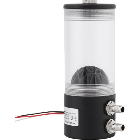 Pompe à eau 12V DC 500L/H 10W silencieuse pour refroidissement CPU CO2, réservoir échangeur de chaleur, kit complet silencieux. (1/5)