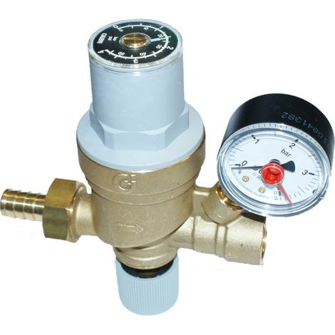 Caleffi Automatische Füllarmatur mit Manometer für Heizungsanlagen Heizung 553840 (1/3)
