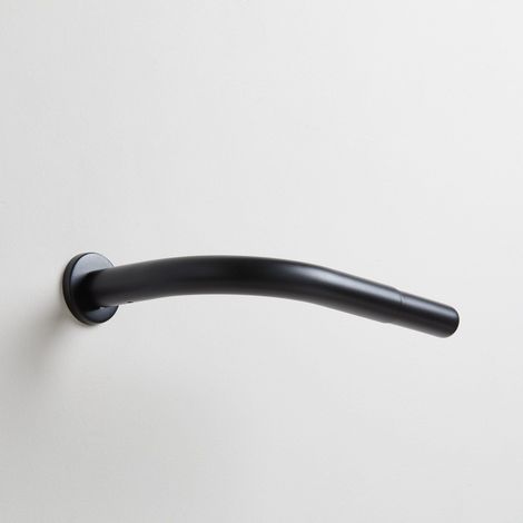 Support coudé Ø1,9x12,5 cm MADURA - Noir mat - ALMA (1/2)