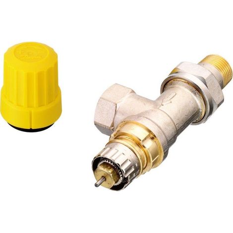 Válvula Danfoss RA UR 3 8 amarillo DN 10 niquelado