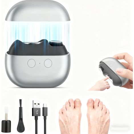 Tondeuses électriques à ongles, tondeuses électriques automatiques à ongles avec lumière LED, coupe-ongles sans douleur facile à gripper pour ongles épais ou délicats (1/5)