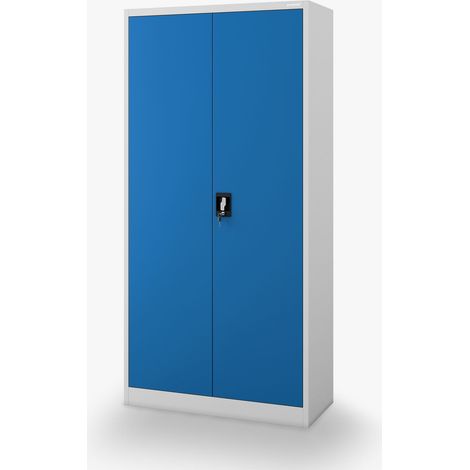 Metallschrank mit Fach, grau-blau, 900x1850x450 mm: TOMASZ