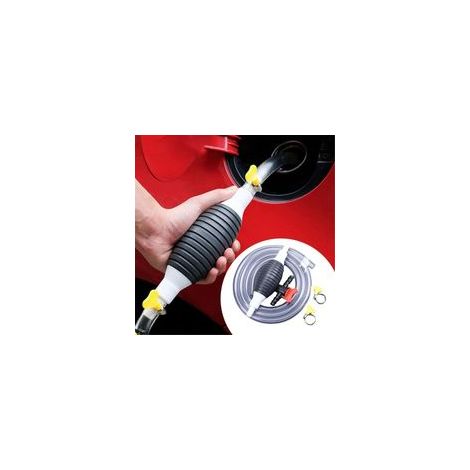 Pompe Manuelle,Pompe Manuelle Siphon Transfert Carburant Voiture portative,Universelle Pump Essence avec Le Tuyau 2M