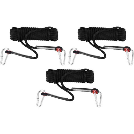 3X Corde d'escalade en Plein Air 12mm Corde D'Evacuation d'urgence pour Maison Incendie Corde Multifonctionnelle Resistante pour Randonnee Speleo Camping (1/5)