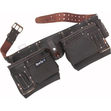 Blue Spot Tools Deluxe Oil Tanned Leather Double Tool Belt