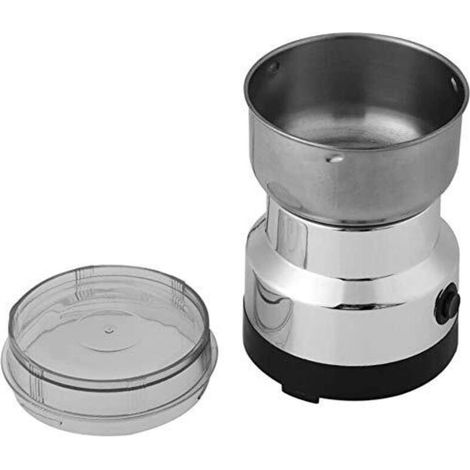 Macinacaffè e frullatore elettrico, macinacaffè in acciaio inox, stile classico, per preparare il caffè, spina UE 220-240V, modello standard, classico (1/4)