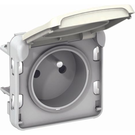Prise électrique - LEGRAND - Plexo 069951 - 2P+T 16A - IP55 - Blanc composable
