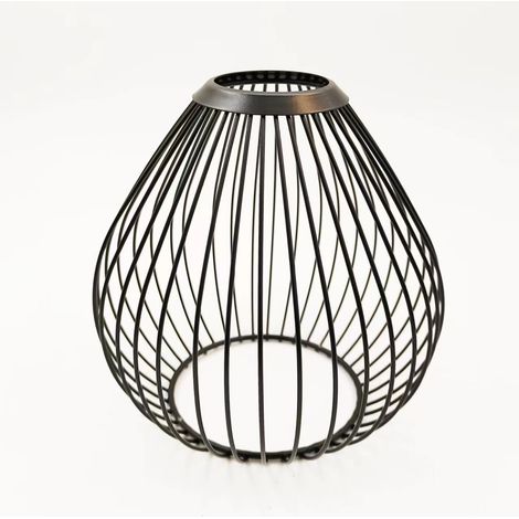 Mini abat-jour en fil noir pour suspension, lampe de table, applique murale, décoration intérieure rétro, crée une ambiance chaleureus (1/5)