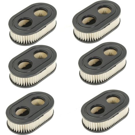 6-teiliges Luftfilterset für Briggs & Stratton Rasenmäher, Zubehör zur Unkrautbekämpfung 798452 593260 5432 5432K (1/5)