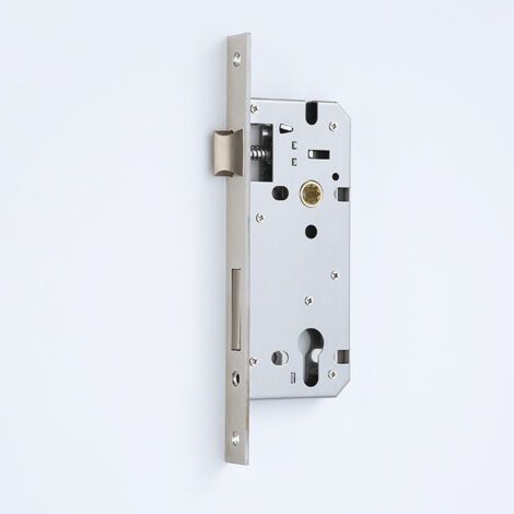 Serrure à mortaise à cadre tubulaire étroit Cubst de 85 mm, serrure à mortaise de 23 mm, serrure de porte en acier pour portail de jardin (1/5)