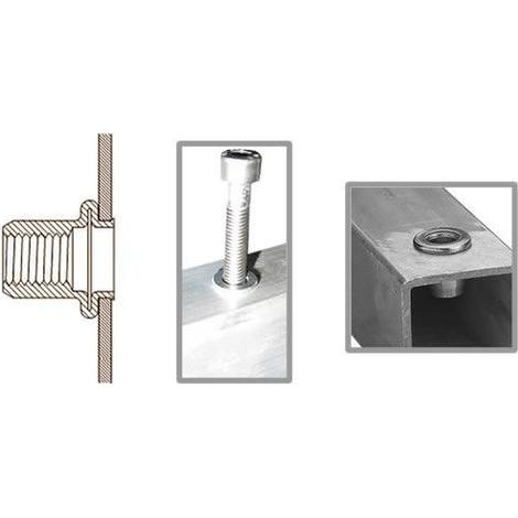 Rivetti 50 pz filettati m5 per rivettatrice in cassetta valex 1950257 (1/2)