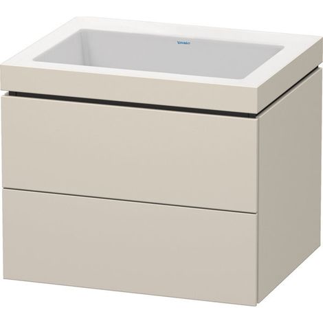 Lavamanos Duravit L-Cube con base mural, 60x48 cm, 2 cajones, sin (1/5)