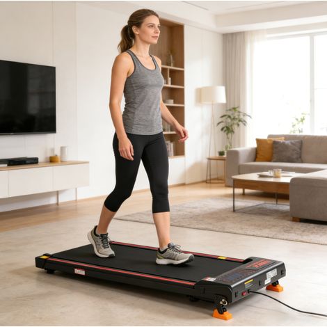 Walking Pad plegable para casa 1-6 km/h con APP, mando y pantalla LED, 110 kg (1/5)