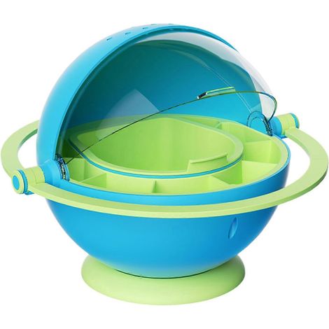 Seidenraupenzuchtbox, transparenter Beobachtungskäfig, Schlupfbehälter, Seidenraupenzuchtbox, blau, für Zuhause, Schule, Naturlehrpfad (1/4)