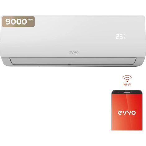 Aire Acondicionado Split EVVO CLIMA 9000 BTU (2250 fg), WiFi, Inverter, Bomba Calor, A++