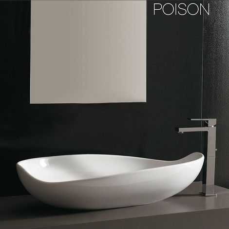 Lavabo Poison 75 bianco lucido