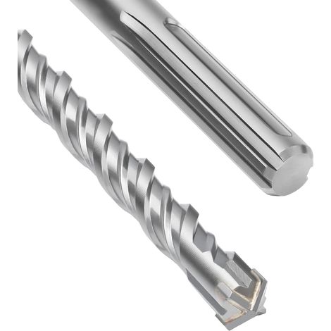 SDS Max Concrete Drill Bit (16 x 380 mm, with 4 Hard Metal Cuts and Double Propeller) for Concrete, Stone, Natural Stone (1/5)
