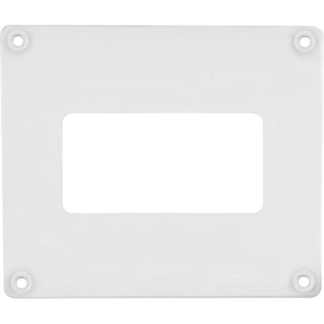 Couvercle blanc pour tuyaux de ventilation rectangulaires en abs blanc 190 x 160 mm (1/5)