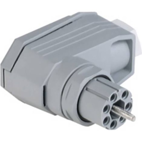 Hirschmann 931 435-106-1 Connettore di alimentazione N Presa angolata Tot poli: 6 + PE 5 A Grigio 1 pz. (1/2)