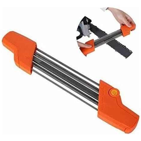 Kettensägenkettenschärfer, praktische 2-in-1-Feile, geeignet für 4,8 mm Stahlketten (5/32P), Kettenschleifwerkzeug (1/5)